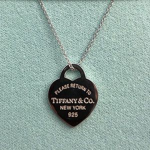 BNWB Tiffany & Co. Heart Tag Pendant Necklace, Sterling Silver